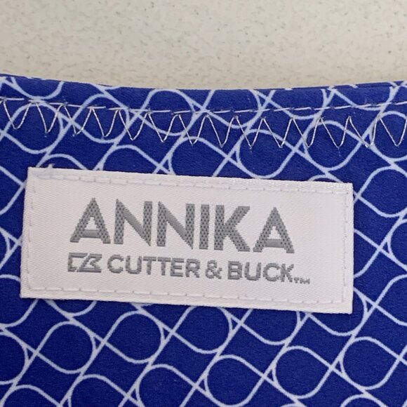 Annika Golf Skort Womens 4 Purple White Side Zip Pocket Abstract Geometric sport - Picture 2 of 10